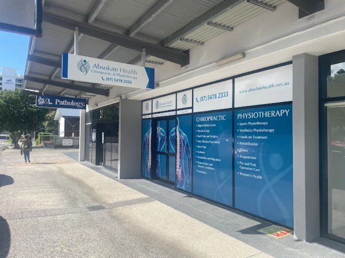 Absolute Health Chiropractic & Physiotherapy clinic in Mooloolaba