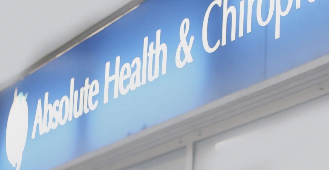 Absolute Health Chiropractic & Physiotherapy clinic signage on the Sunshine Coast